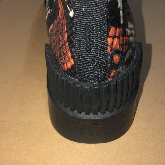 Circus by Sam Edelman 8.5 Snake Print Rare Colors Platform Boots - Picture 5 of 10